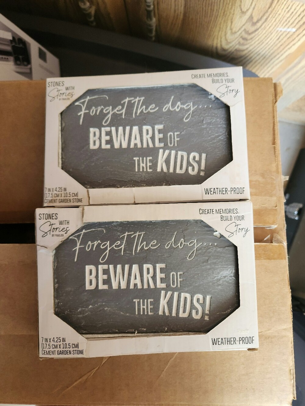 Hallmark 'Beware of the Kids' Garden Stone Set